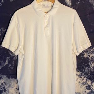 Clean White Calvin Klein Polo
